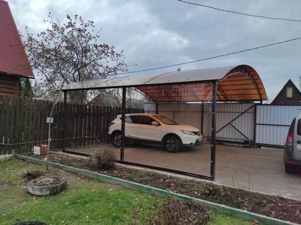 Прозрачные шторы ПВХ для навеса под автомобиль в Ильинском-Хованском
